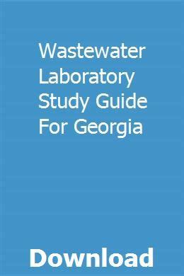 Wastewater laboratory study guide for georgia. - Atlas copco ga 10 ff handbücher.